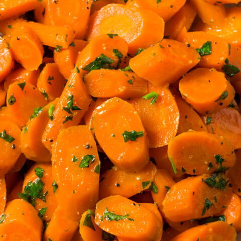 Low Sodium Bourbon Glazed Carrots