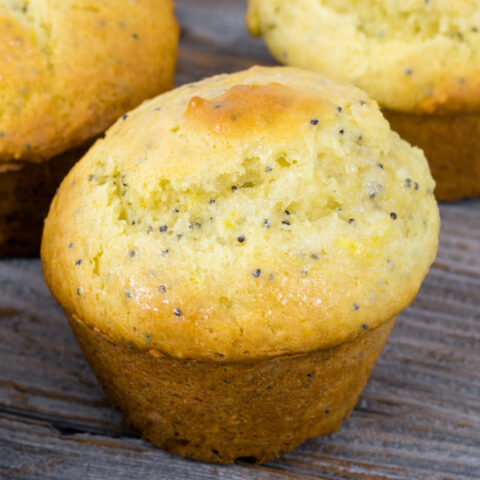 Low Sodium Lemon Poppy Seed Muffins