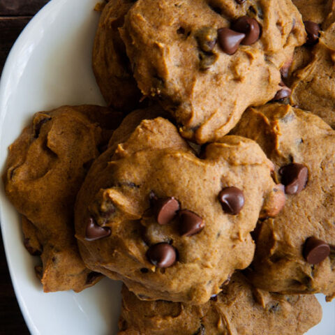 Low Sodium Pumpkin Chocolate Chip Cookies