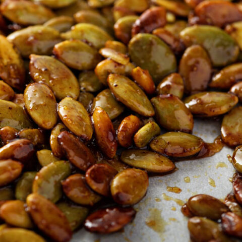 Salt Free Sweet and Spicy Pumpkin Seeds